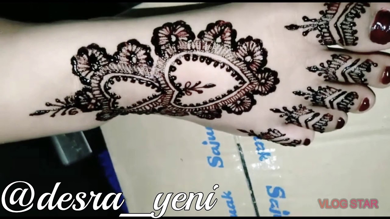 Detail Motif Henna Pengantin Simple Nomer 43