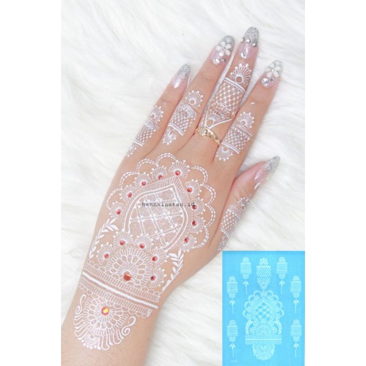 Detail Motif Henna Simple Cincin Nomer 40