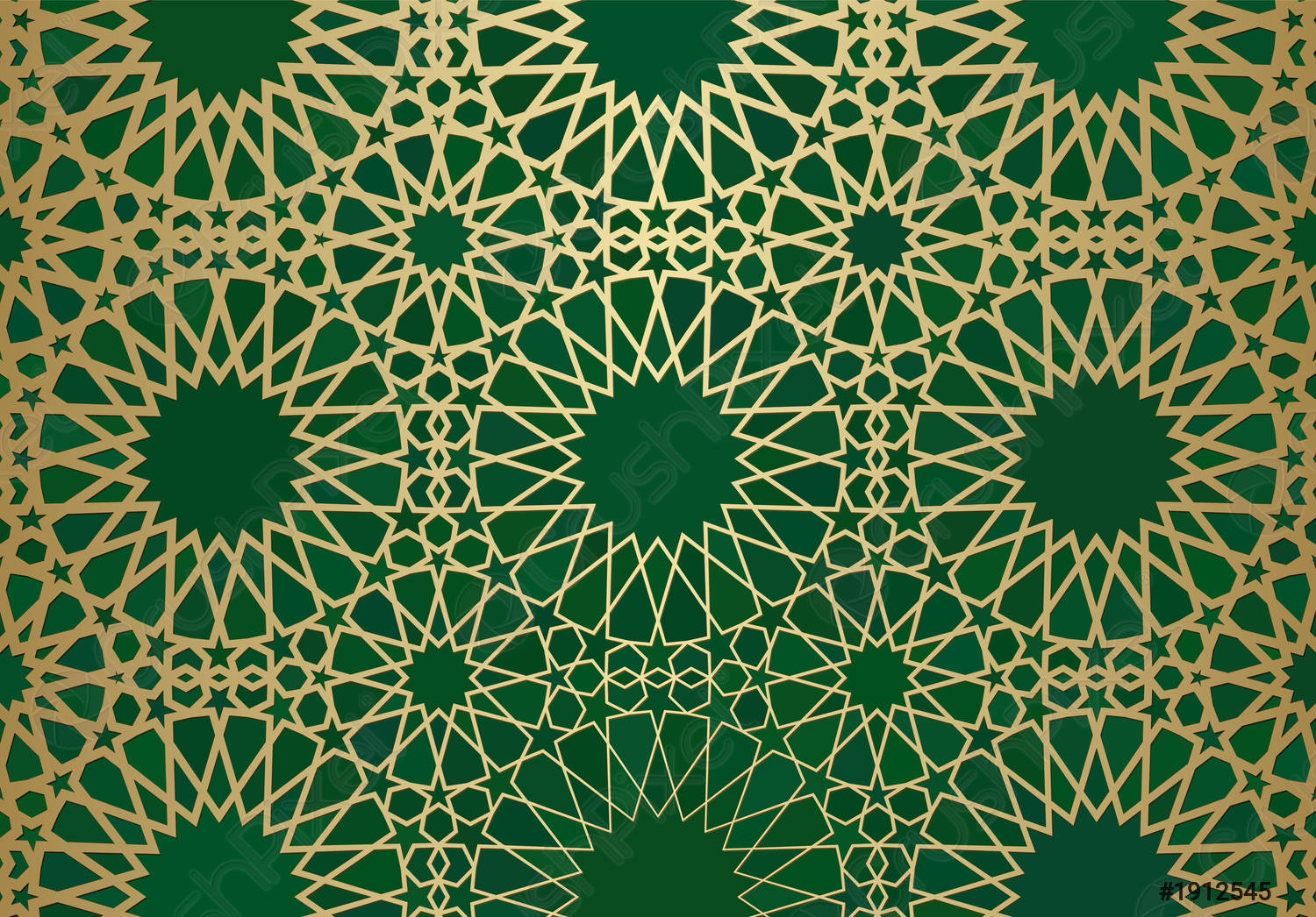 Detail Motif Islami Vector Hijau Nomer 13