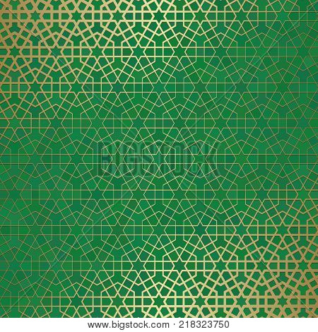 Detail Motif Islami Vector Hijau Nomer 14