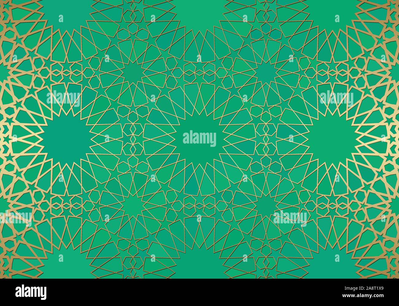 Detail Motif Islami Vector Hijau Nomer 24