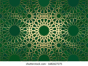 Detail Motif Islami Vector Hijau Nomer 28