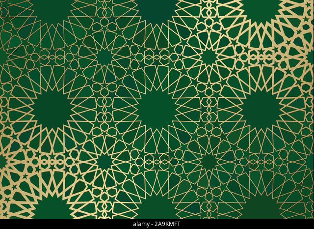 Detail Motif Islami Vector Hijau Nomer 32