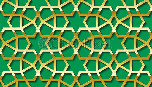 Detail Motif Islami Vector Hijau Nomer 33
