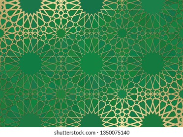 Detail Motif Islami Vector Hijau Nomer 39