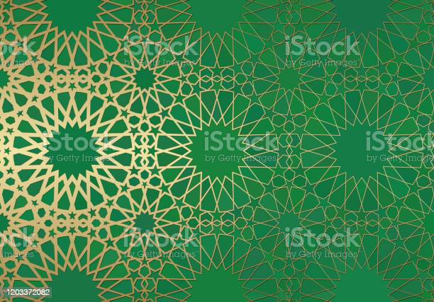 Detail Motif Islami Vector Hijau Nomer 43
