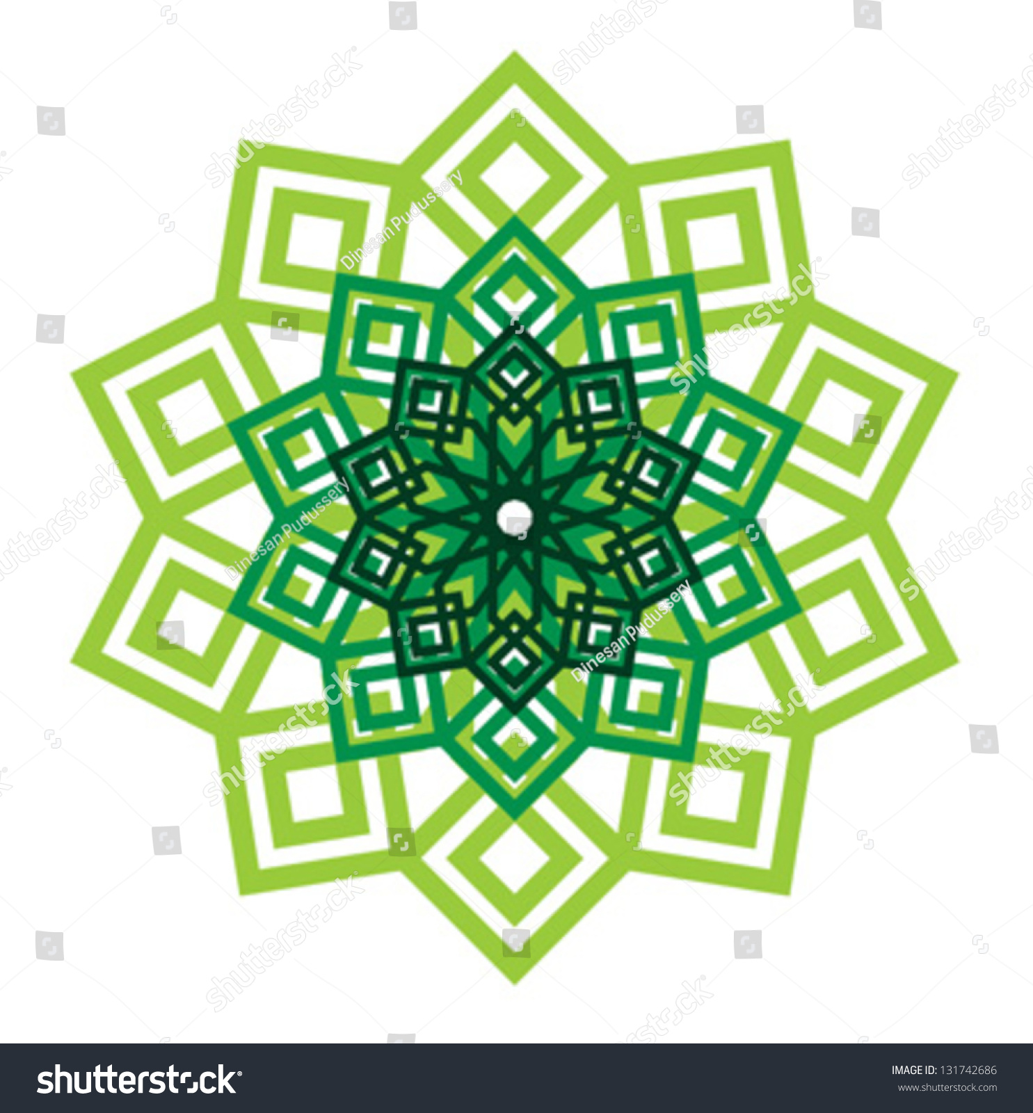 Detail Motif Islami Vector Hijau Nomer 52