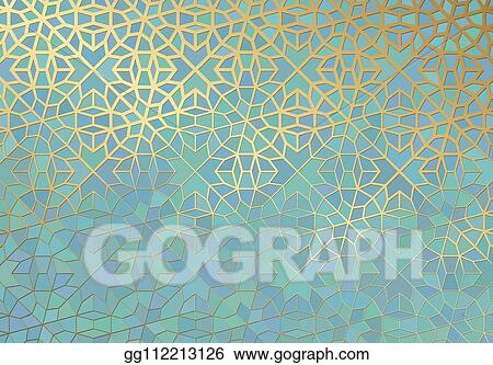 Detail Motif Islami Vector Hijau Nomer 54