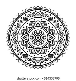 Detail Motif Mandala Simple Nomer 23