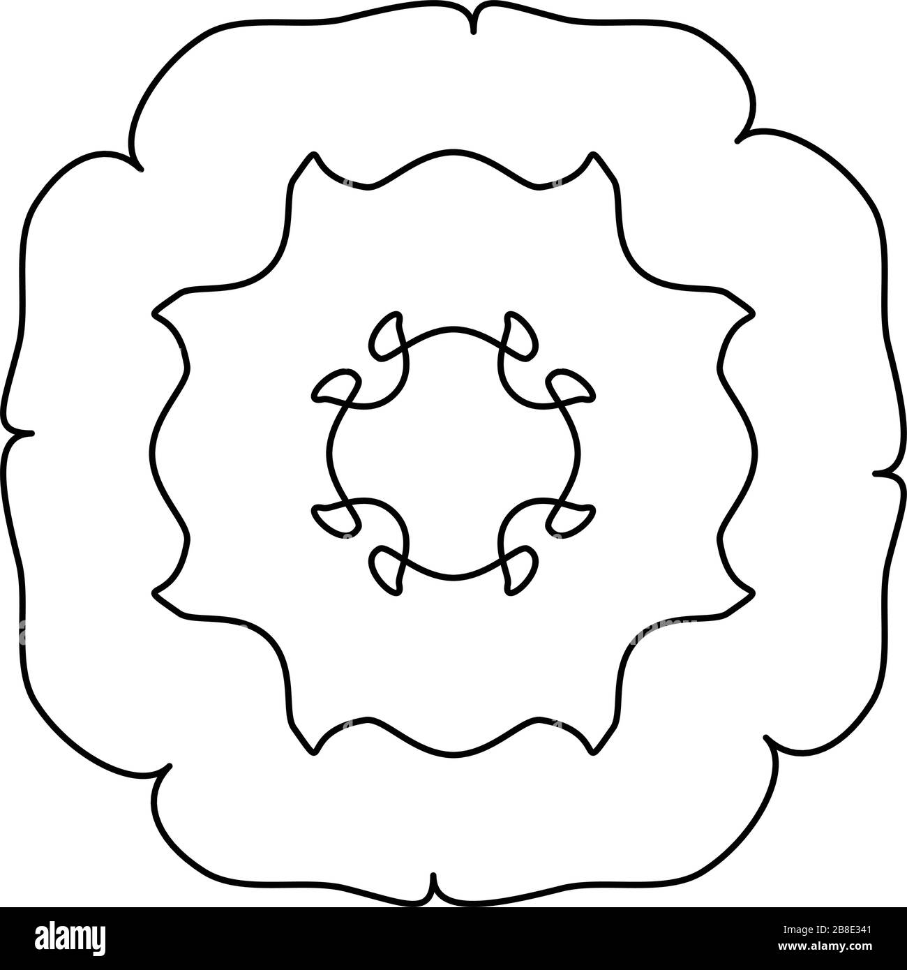 Detail Motif Mandala Simple Nomer 54