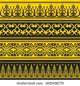 Motif Melayu Vector - KibrisPDR