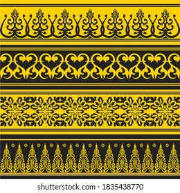 Motif Melayu Vector - KibrisPDR