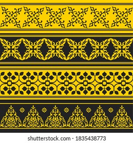 Detail Motif Melayu Vector Nomer 17