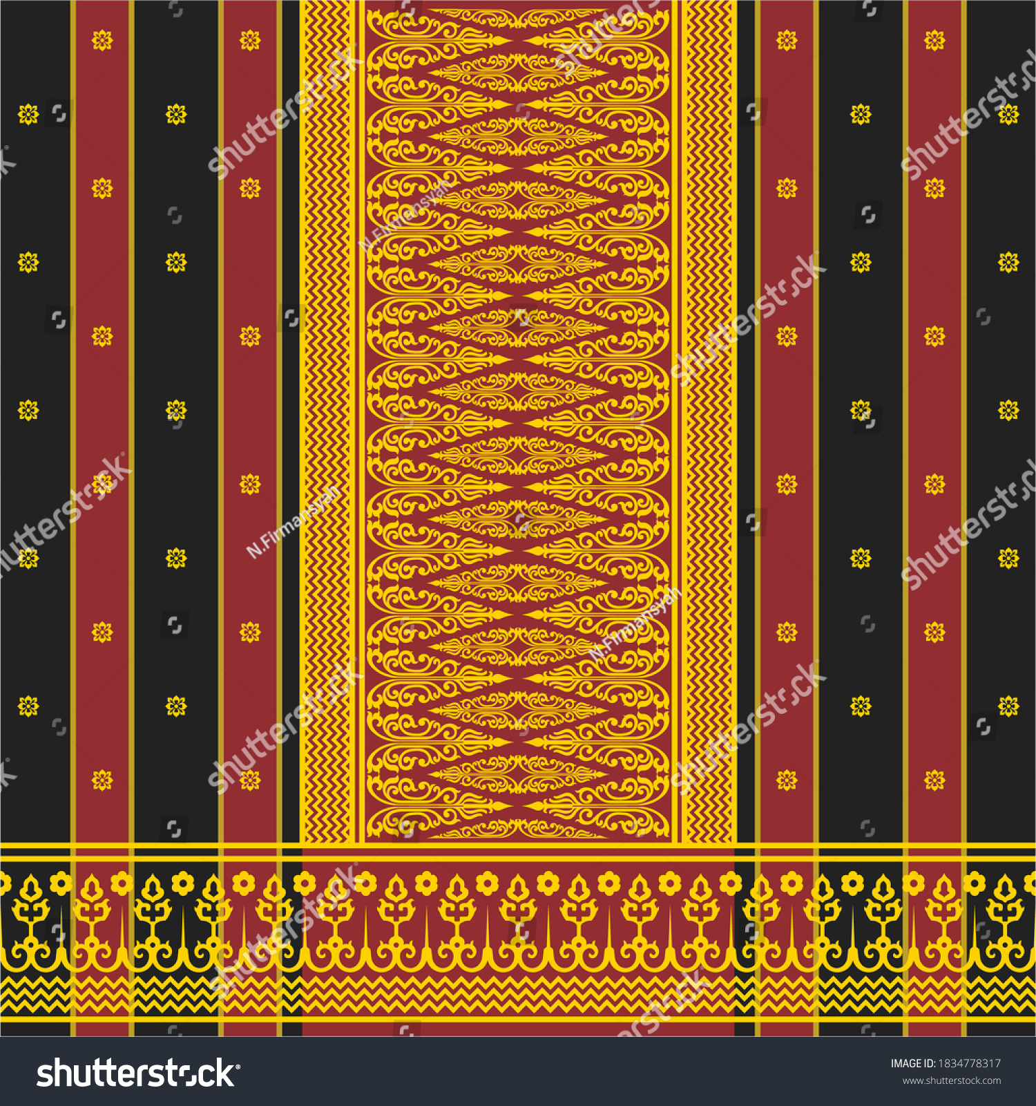 Detail Motif Melayu Vector Nomer 21