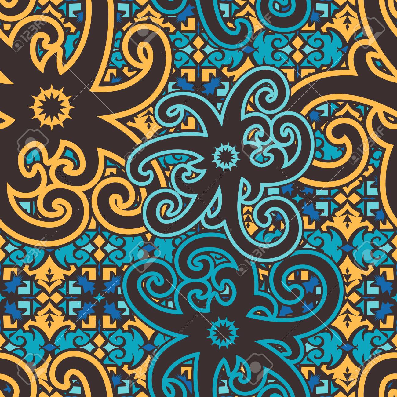 Detail Motif Melayu Vector Nomer 33