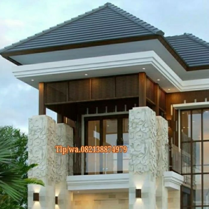 Detail Motif Relief Tiang Nomer 35