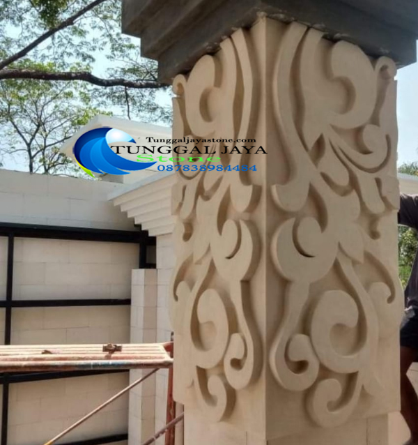 Detail Motif Relief Tiang Nomer 44