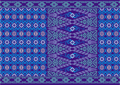 Motif Songket Vector - KibrisPDR