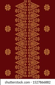 Detail Motif Songket Vector Nomer 2