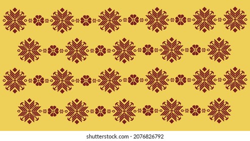 Detail Motif Songket Vector Nomer 11