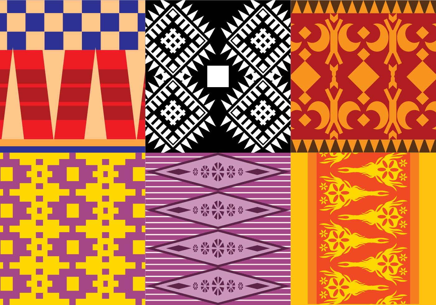 Detail Motif Songket Vector Nomer 18