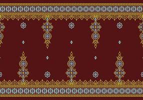 Detail Motif Songket Vector Nomer 22