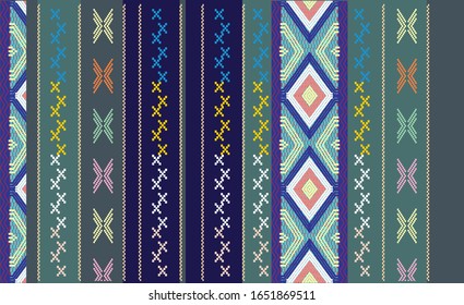 Detail Motif Songket Vector Nomer 25