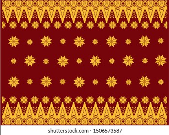 Detail Motif Songket Vector Nomer 30