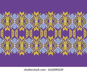Detail Motif Songket Vector Nomer 33