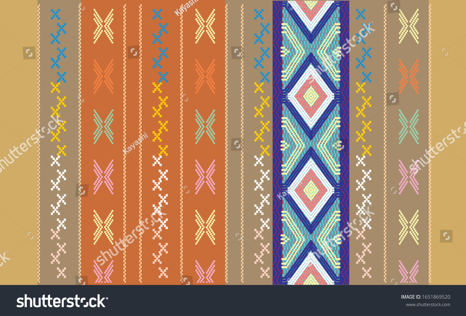 Detail Motif Songket Vector Nomer 41