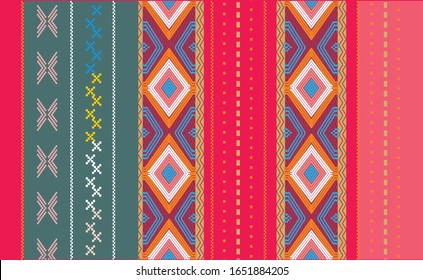 Detail Motif Songket Vector Nomer 45