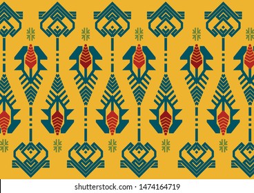 Detail Motif Songket Vector Nomer 47