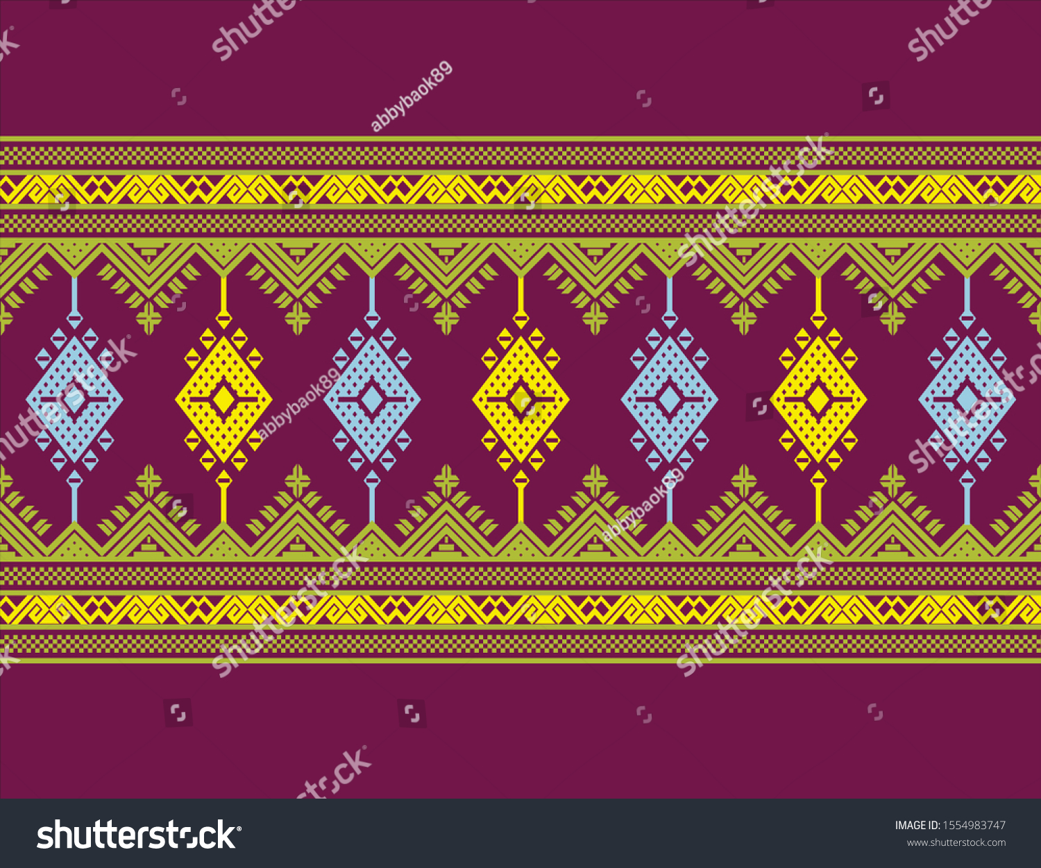 Detail Motif Songket Vector Nomer 54
