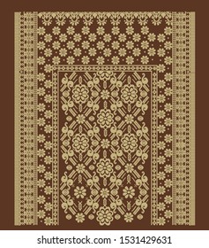Detail Motif Songket Vector Nomer 55
