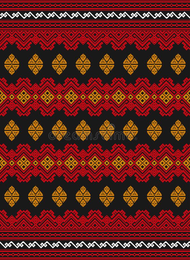 Detail Motif Songket Vector Nomer 56