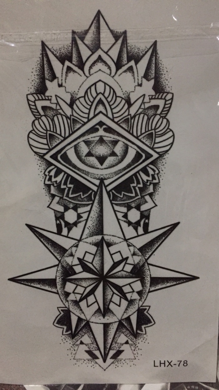 Detail Motif Tato Abstrak Nomer 11