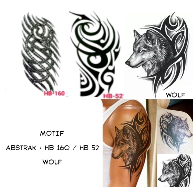 Detail Motif Tato Abstrak Nomer 16