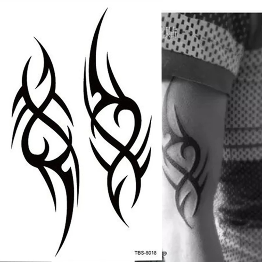 Detail Motif Tato Abstrak Nomer 20