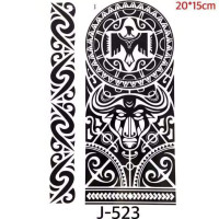 Detail Motif Tato Abstrak Nomer 29