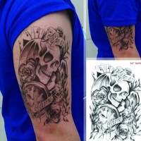 Detail Motif Tato Abstrak Nomer 36
