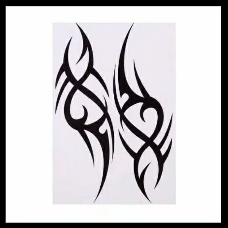 Detail Motif Tato Abstrak Nomer 43