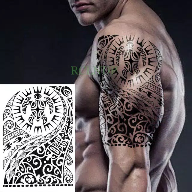 Detail Motif Tato Abstrak Nomer 47