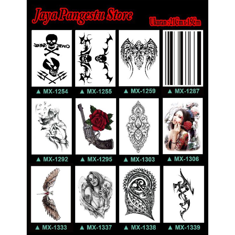 Detail Motif Tato Abstrak Nomer 48