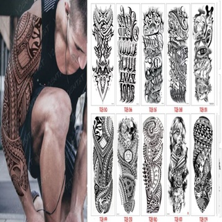 Detail Motif Tato Abstrak Nomer 54