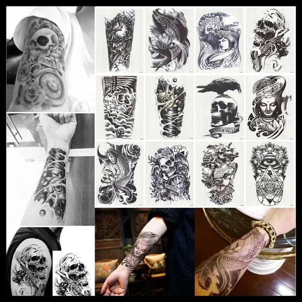 Detail Motif Tato Abstrak Nomer 7