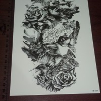 Detail Motif Tato Abstrak Nomer 9