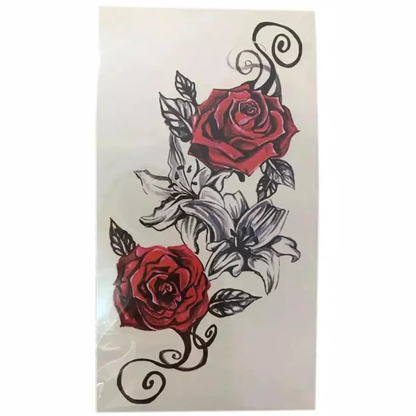 Detail Motif Tato Bunga Nomer 10