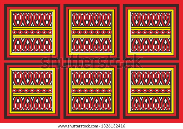 Detail Motif Toraja Vector Nomer 20