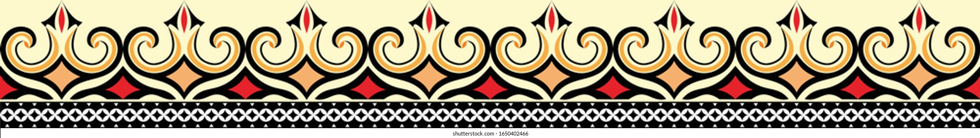 Detail Motif Toraja Vector Nomer 3