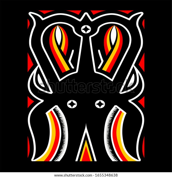 Detail Motif Toraja Vector Nomer 22